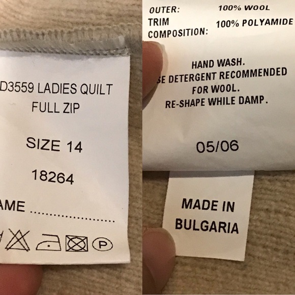 Barbour Nude Cream Full Zip Quilt Sporting Jacket - Picture 5 of 6